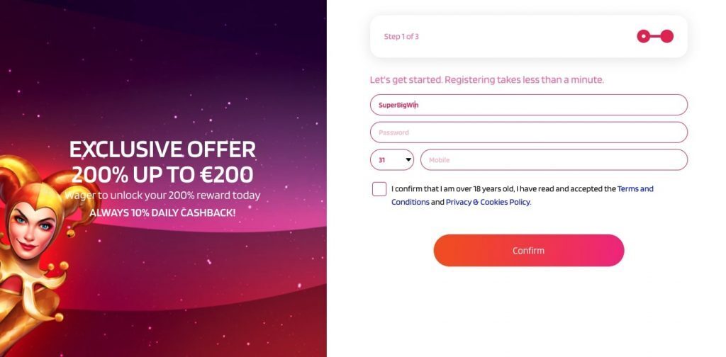 Registration at goksite